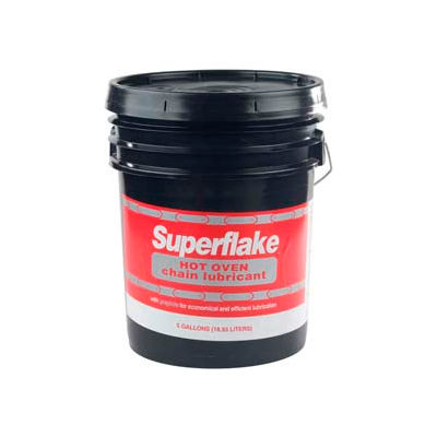 Glisser la plaque de glissement 37108® Superflake™ chaud four lubrifiant de chaîne, 5 Gal