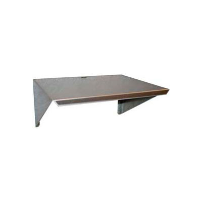 Prairie View WM181224, Aluminum Microwave Wall Mount Shelf, 18"W x 12"H x 24"L, Aluminum