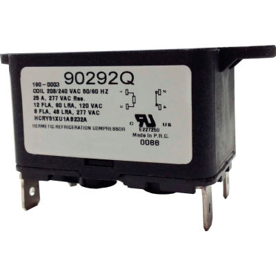 PSG 90293Q raccordement rapide SPDT relais 50/60 Hz, 8 ampères, 240 volts bobine 24VAC