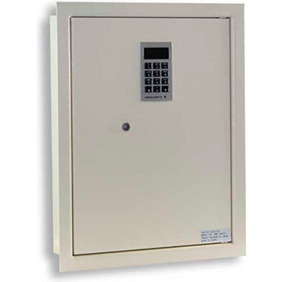 Protex Electronic Wall Safe PWS-1814E - 14-1/8" W x 3-7/8 « D x 18-1/4 » H, Beige