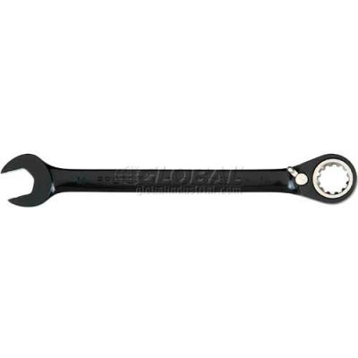 Proto JSCV16 Black Chrome Combination Reversible Ratcheting Wrench 1/2" - Spline