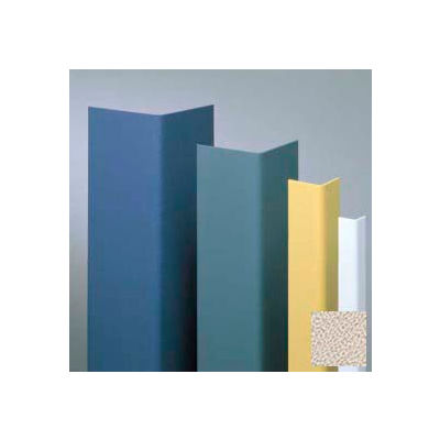 Vinyl Surface Mounted Corner Guard, 135° Corner, 1-1/2" Wing, 4'H, Khaki Brown, Drilled