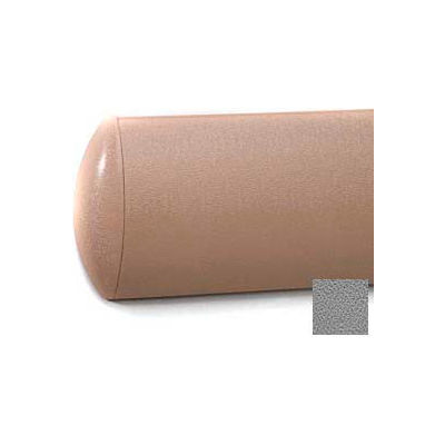 Mur en forme croissant W/Rec. Clip plastique retenue système Guard, 5" H x 12' L, gris