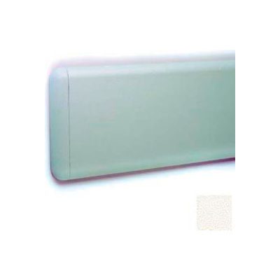 W/arrondi haut de mur garde & bords inférieurs, système de retenue de Clip plastique Rec., 7-3/4" H x 12' L, blanc