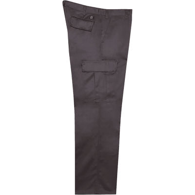 Big Bill 6 Pantalon cargo de poche, sergé robuste, 33W x 32L, Gris
