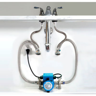 Système de recirculation AquaMotion under Sink pour grand réservoir ou chauffage de l’eau sans réservoir sans minuterie