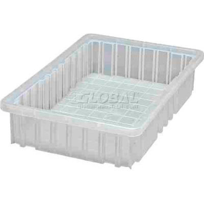 Global Industrial Clear-View Dividable Grid Container DG92035CL - 16-1/2 x 10-7/8 x 3-1/2 - Pkg Qty 12