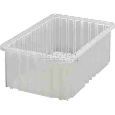 Global Industrial™ Clear-View Dividable Grid Container DG92060CL - 16-1/2 x 10-7/8 x 6 - Pkg Qty 8