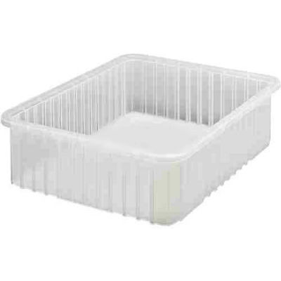 Global Industrial Clear-View Dividable Grid Container DG93060CL - 22-1/2 x 17-1/2 x 6 - Pkg Qty 3
