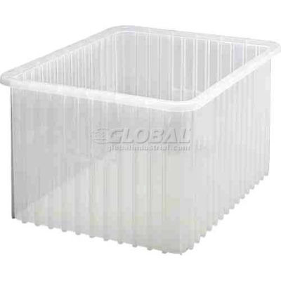 Global Industrial Clear-View Dividable Grid Container DG93120CL - 22-1/2 x 17-1/2 x 12 - Pkg Qty 3