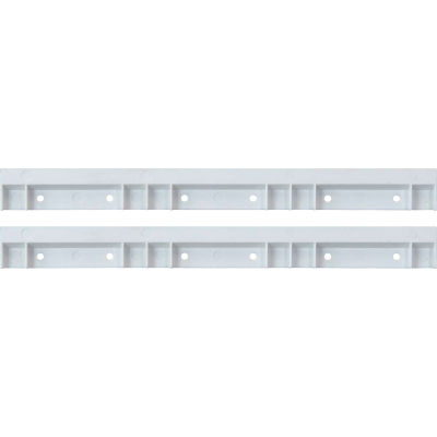 Quantum HNS006 en plastique blanc Rails pour accrocher et bacs de pile, prix pour le Pack de 2