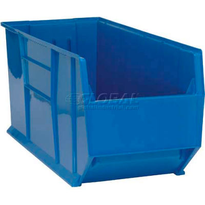 Quantum Plastic Rack Bin, 16-1/2"W x 41-7/8"D x 17-1/2"H, Blue