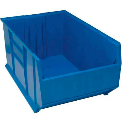 Quantum Plastic Rack Bin, 23-7/8"W x 41-7/8"D x 17-1/2"H, Blue