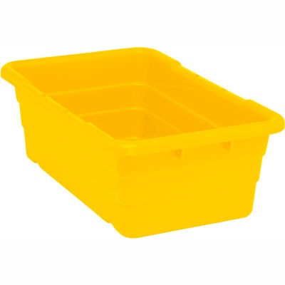 Traverser la pile Nest Tote baignoire TUB2516-8 - 25-1/8 x 16 x 8-1/2 jaune - Qté par paquet : 6