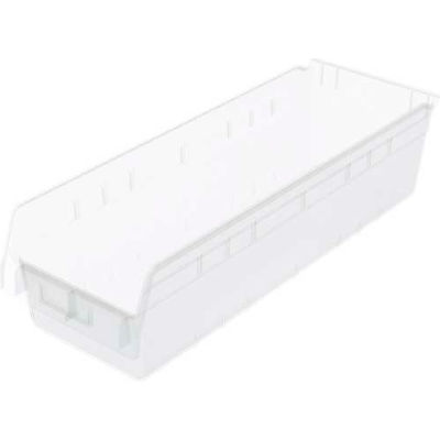 Akro-Mils ShelfMax® Plastique Nesting Storage Shelf Bin 30084 - 8-3/8 po L x 23-5/8 po L x 6 po H Clair - Qté par paquet : 6