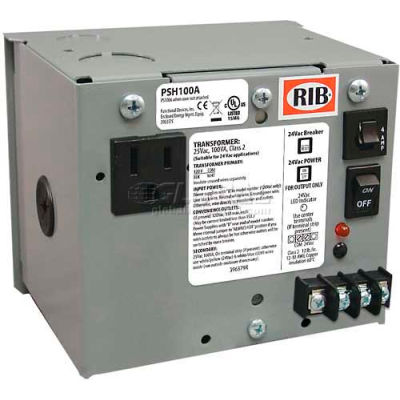 RIB® AC Power Supply PSH100A, 100VA clos, unique, 120-24VAC