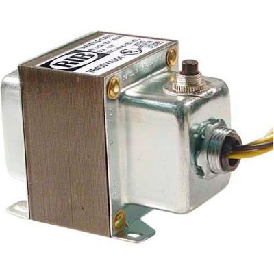 RIB® Transformer TR100VA001, 100VA, 120-24V, Single Hub, Foot Mount, Circuit Breaker