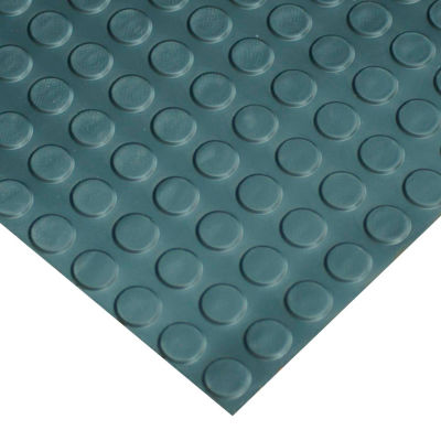 Goodyear Coin-Pattern Rubber Flooring - 3,5mm x 36 « x 6ft - Noir