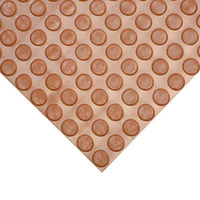 Goodyear Coin-Pattern Rubber Flooring - 3,5mm x 36 « x 10ft - Brun