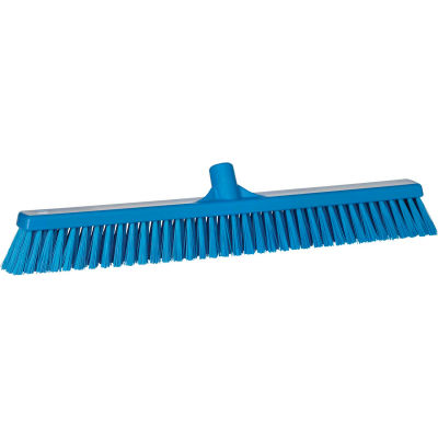 Vikan 31943 24 » Combo Push Broom- Soft/Stiff, Bleu