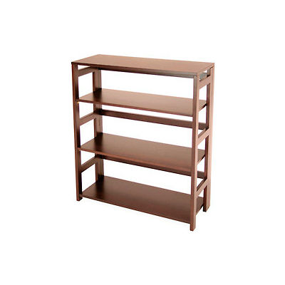 34x30 Flip Flop Bookcase - Mocha Walnut