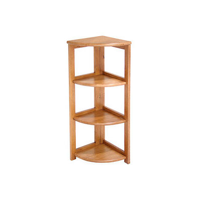 34x12 Corner Flip Flop Bookcase - Medium Oak