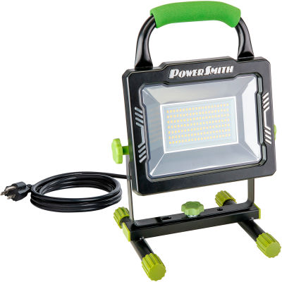 Power Smith™ LED Work Light w / H-Stand, 10000 lumens, noir