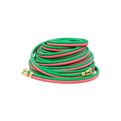 Reelcraft 601031-25 1/4"x25' 200 PSI T-Grade Twin Welding MAPP/Propane/Natural Gas Hose Assembly