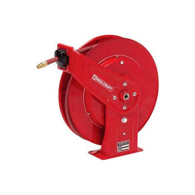 Reelcraft 7650 OLP 3/8"x50' 300 PSI Heavy Duty Spring Retractable Low Pressure Hose Reel