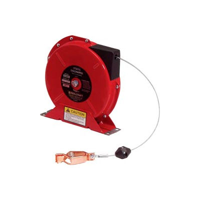 Reelcraft G 3050 Static Discharge/Grounding Reel, 50ft, w/100A Grounding Clamp on end