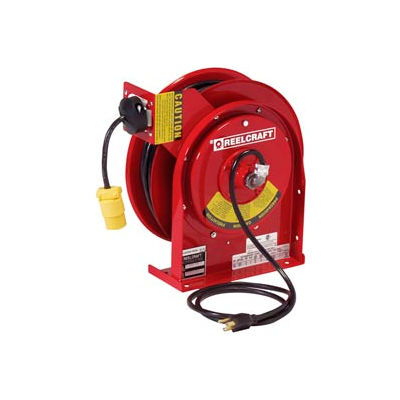 Reelcraft L 4050 163 3 16 AWG / 3 Cond x 50ft, 15 AMP, Single Outlet, with Cord