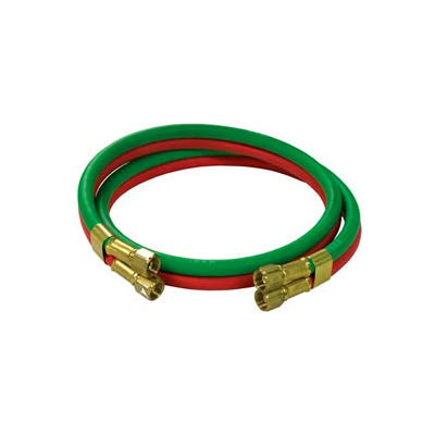 Reelcraft S600100-4 1/4"x4' 200 PSI RM-Grade Twin Welding Oxygen/Acetylene Only Hose Assembly