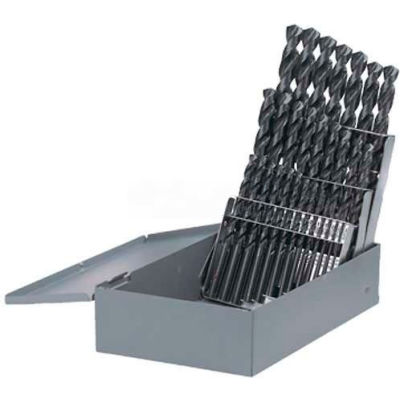 BOSCH® Twist Drill Bit Assortment With Fractional Metal Index, BL0029, Black Oxide, 29-Piece