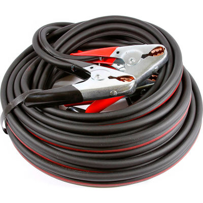 Forney® Câble de démarrage de batterie robuste, 4 dents AWG, 25 pi, noir/rouge