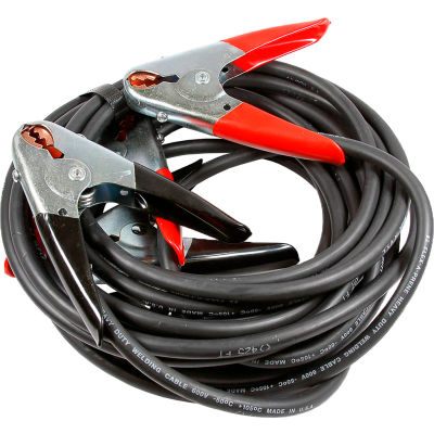 Forney® Câble de démarrage de batterie robuste, 2 AWG, 12'L, noir/rouge