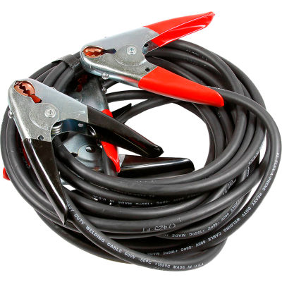 Forney® Câble de démarrage de batterie robuste, 2 AWG, 20'L, noir/rouge