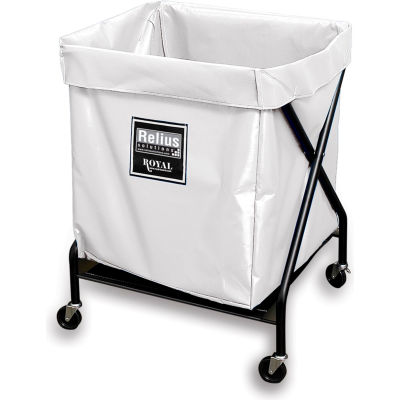 Royal Basket Trucks® ROOWHXFA 8 Bu Vinyle Blanc Pliable X-FRA