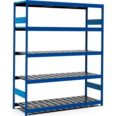 Stockage haute densité 5 étagère pour cône 50 - Wx72 24"« Dx87 » H Avalanche bleu