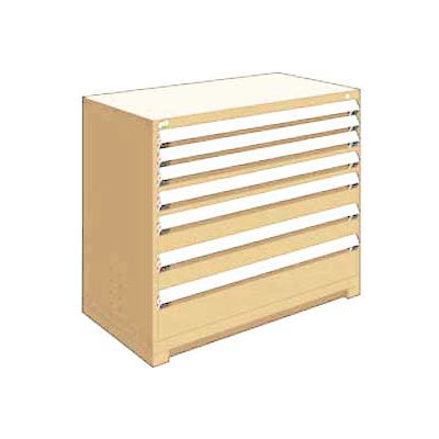Rousseau Metal® Heavy Duty Modulaire Cabinet, 7 tiroirs, 48"L x 24"P x 40"H, Beige