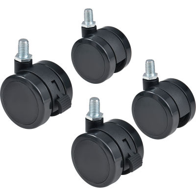 Remplacement Pop-In Mobile Board Casters pour Global Industrial™ Mobile Boards, 4/Set