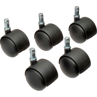 Interion® 50mm Regular Casters, 5 Per Set