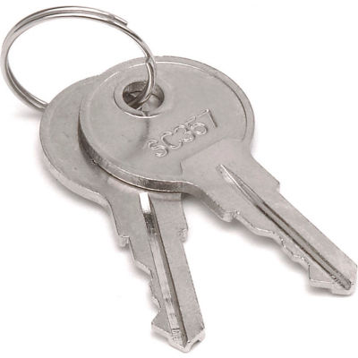 Global Industrial Replacement Keys (2) for Cabinet 603355(57)-237614-237615-4933(10,11,12,13)