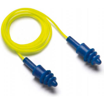 Pyramex® Reusable Metal Detectable Earplugs, Corded, 27dB, RPD2001, 100 Pairs/Box