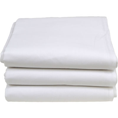 Textile R-R - Hotel Basics Queen Size Draps XL, 115 » x 90 », Blanc - Paquet de 12