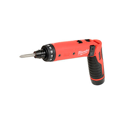Milwaukee 2101-22 M4 1/4" Hex Screwdriver Kit 4V 2 Batteries 1 Charger