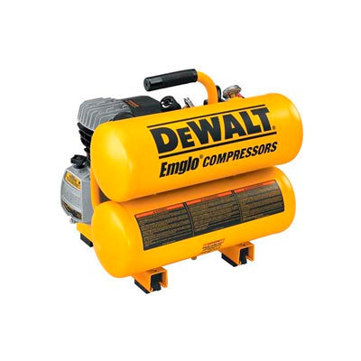 DeWALT® D55153, Portable Electric Air Compressor, 1.1 HP, 4 Gallon, Twin Stack, 4 CFM