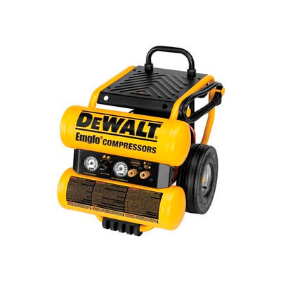 DeWALT® D55154, Portable Electric Air Compressor, 1.1 HP, 4 Gallon, Horizontal, 4 CFM