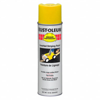 Système de peinture aérosol de marquage de lignes inversé Rust-Oleum 2300, jaune - 2348838 V - Qté par paquet : 6