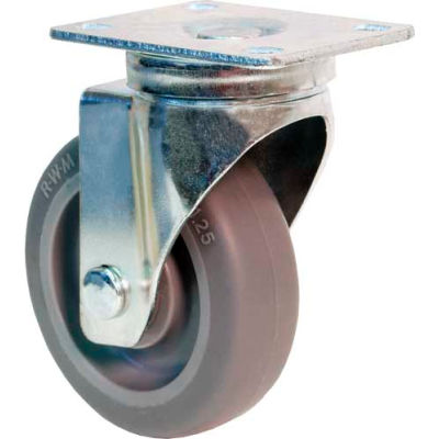 RWM Casters 27 Series VersaTrac® 4" Cast Iron Wheel Swivel Caster - 27-CIP-0412-S