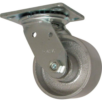 RWM Casters 46 Series 4" Cast Iron Wheel Swivel Caster - 46-CIR-0420-S